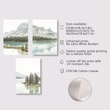 3pcs Mountain Lake Landscape