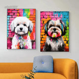 Colorful Graffiti Dog