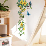 Yellow Flower Vine Stickers