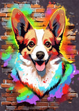 Colorful Graffiti Dog