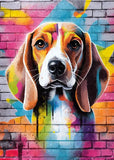 Colorful Graffiti Dog