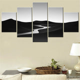 5 Pieces  Nature Black and White Landscape
