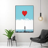 Girl With Heart Balloon