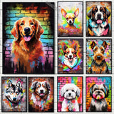 Colorful Graffiti Dog