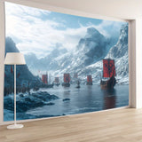 Viking Warrior & Snow Tapestry