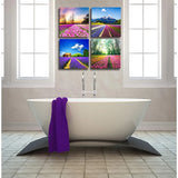 4  Canvas Tulip Fields Art