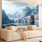 Viking Warrior & Snow Tapestry