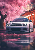 JDM Skyline Nissan Under the Cherry Trees