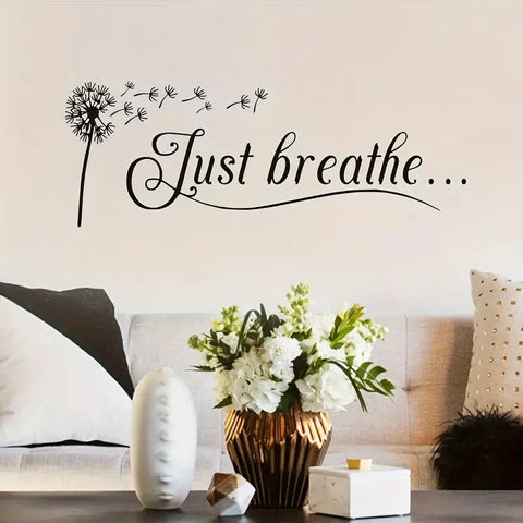 Just Breathe Wall Decal