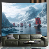 Viking Warrior & Snow Tapestry