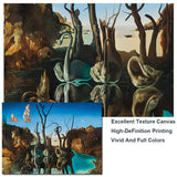 Swans Reflecting Elephants