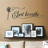 Just Breathe Wall Decal