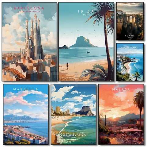 Spain Travel Posters