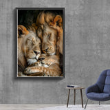 Wild Lion Tiger and Cub