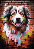 Colorful Graffiti Dog