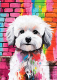 Colorful Graffiti Dog