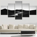 5 Pieces  Nature Black and White Landscape