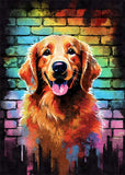 Colorful Graffiti Dog